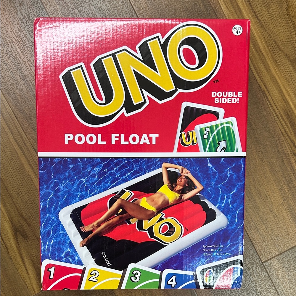 Mattel UNO Pool Float - Red and Black